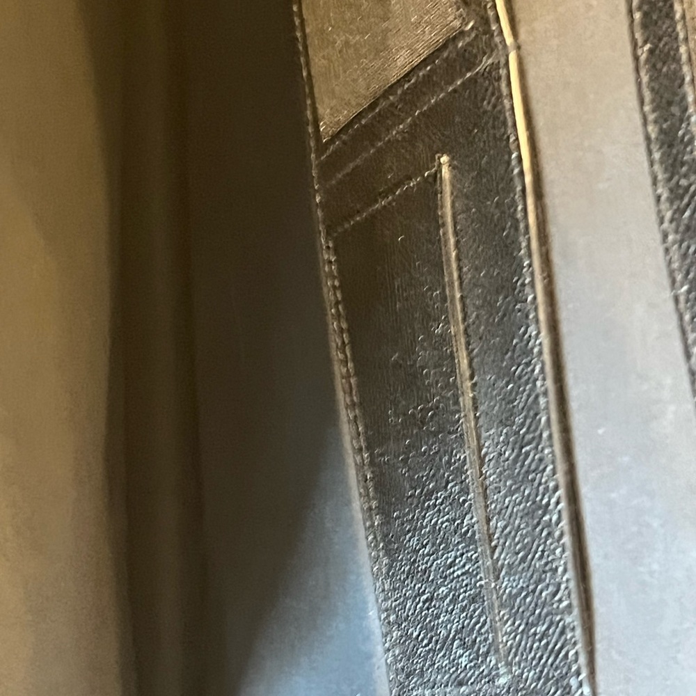 Leather Bally business folder